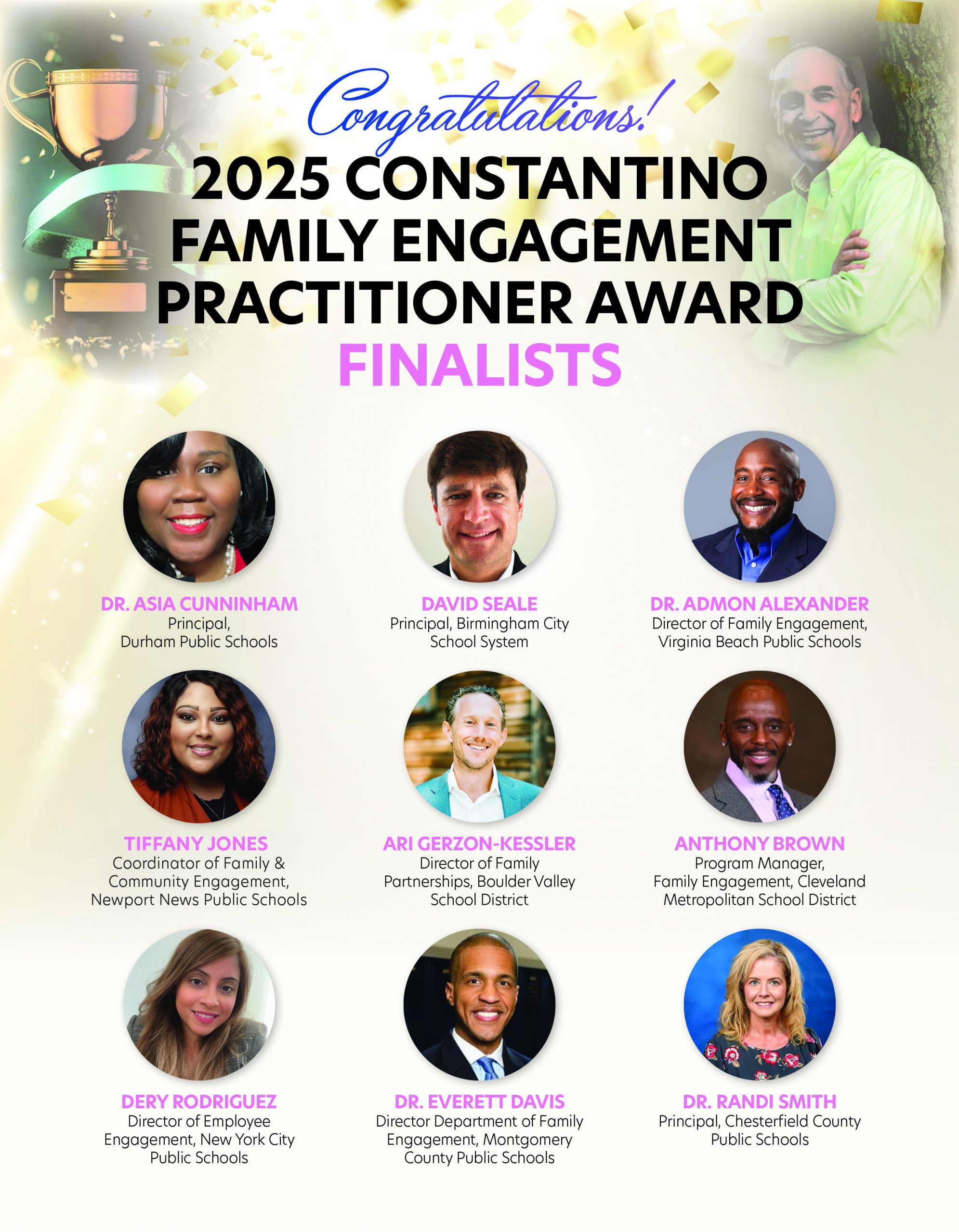 Constantino Family Engagement Practitioner Award - Finalists 2026
